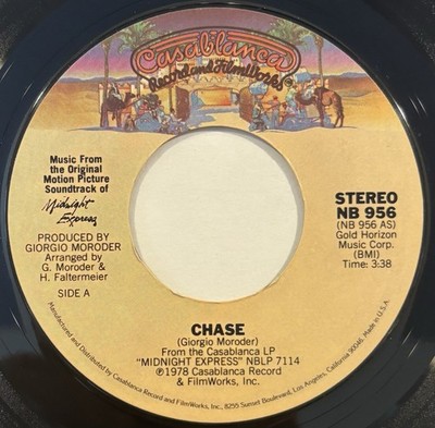 Giorgio Moroder   Chase / Love's Theme   Casablanca - NB 956   1978 45 RPM 7''