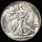 1941-D Walking Liberty Silver Half Dollar Choice Uncirculated BU+