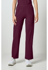 Cherokee Women's Scrubs 4-Pocket Straight Leg Tall Pant IN023AT WINN Wine