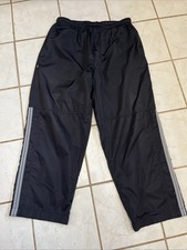 NIKE Men's Black Lined Straight Leg Fitness Track Pants Sz L