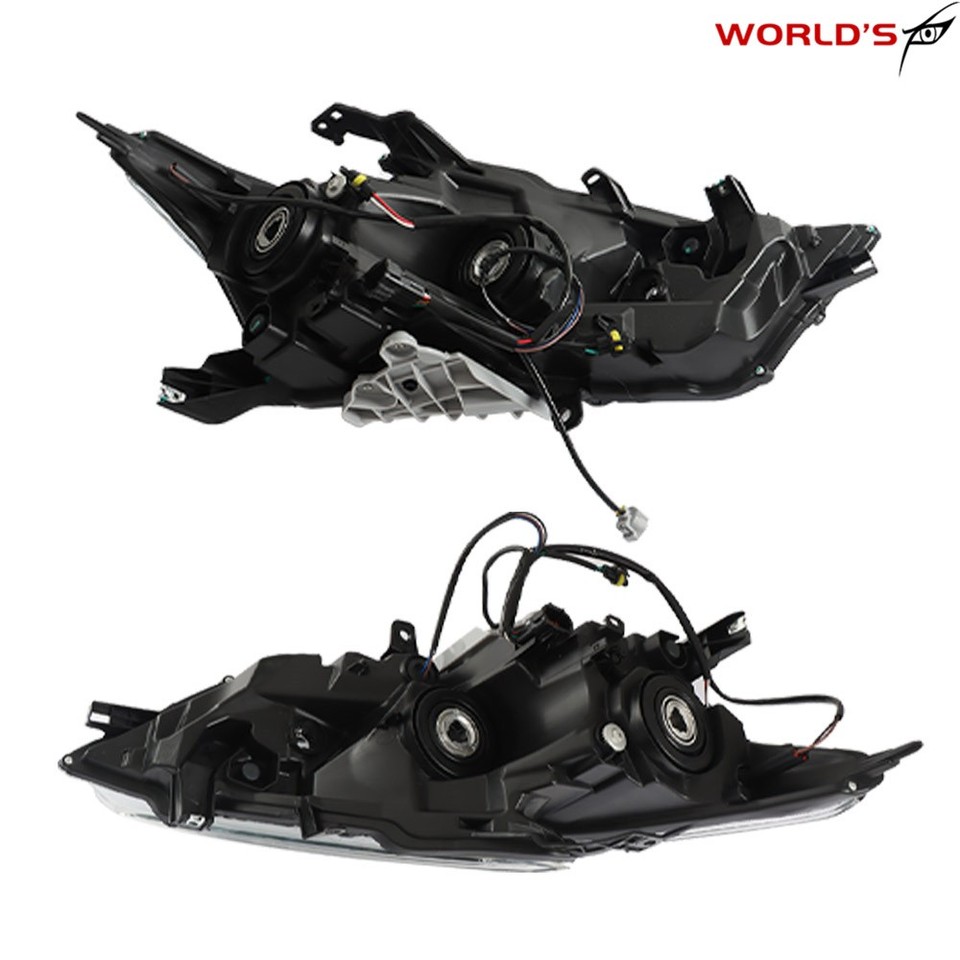 Faro Delantero Derecho Para Nissan Maxima 2016-2018 S/SL/SV | Halógeno Con DRL LED | Carcasa Negra Y Lente Clara | SEBLAFF