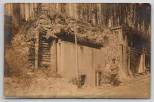 WW1 RPPC Military Camp Station Rails Barenkopf Austria Real Photo Postcard I37