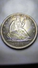 1871 S Seated Liberty 50c Half Dollar Coin