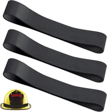 Firefighter Helmet Band, Fire Helmet Rubber Strap, Heavy Duty Firefighting Hat B