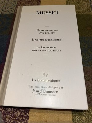 Buch Musset Man badine nicht mit der Liebe. Man muss auf nichts schwören. 