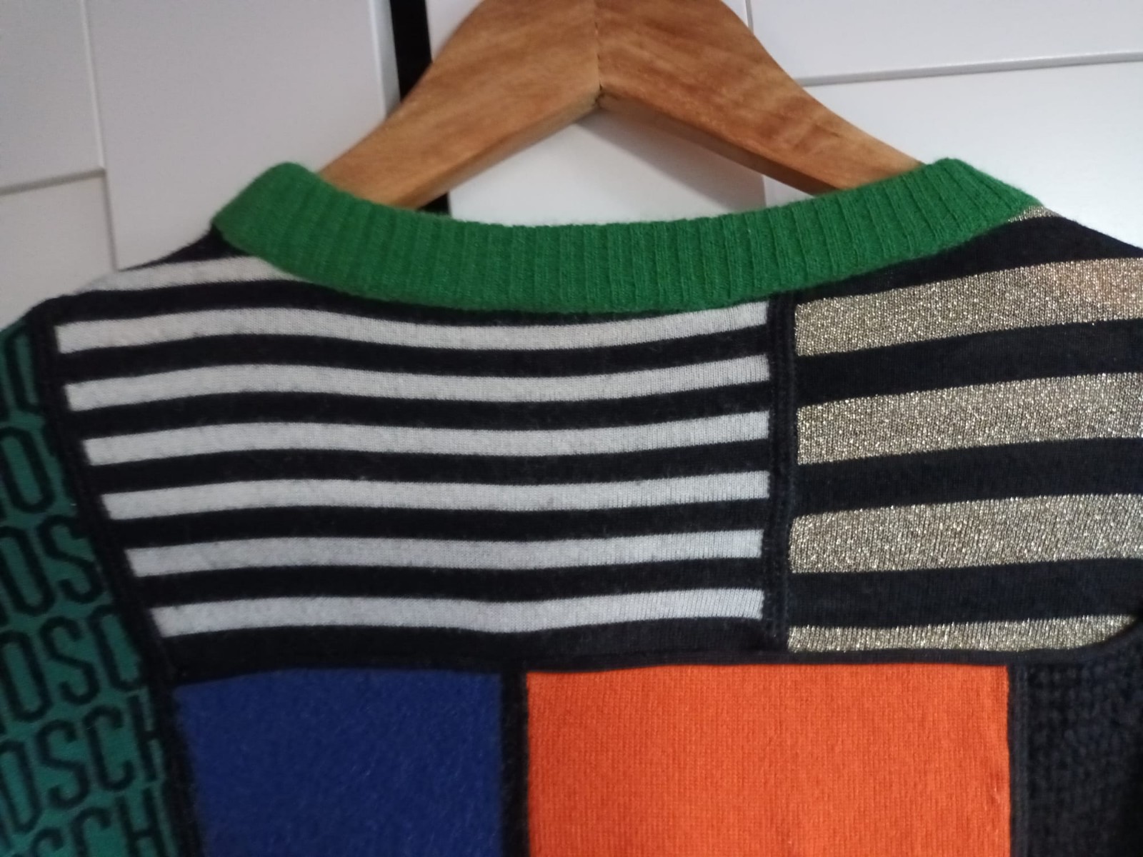 Moschino Multicolor Patchwork Sweater SizeS Desig… - image 3