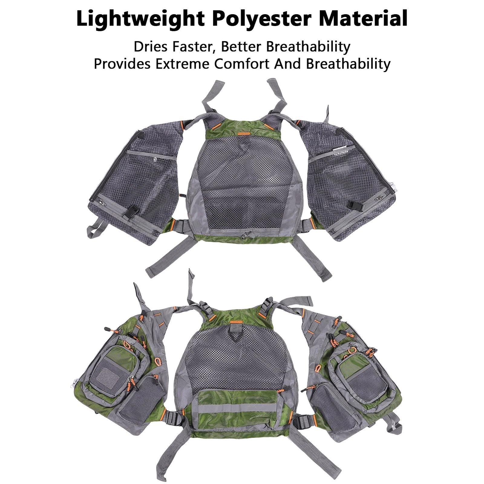 Adjustable Lightweight Breathable Fishing Vest For Outdoor Adventure
Opens in a new window or tab