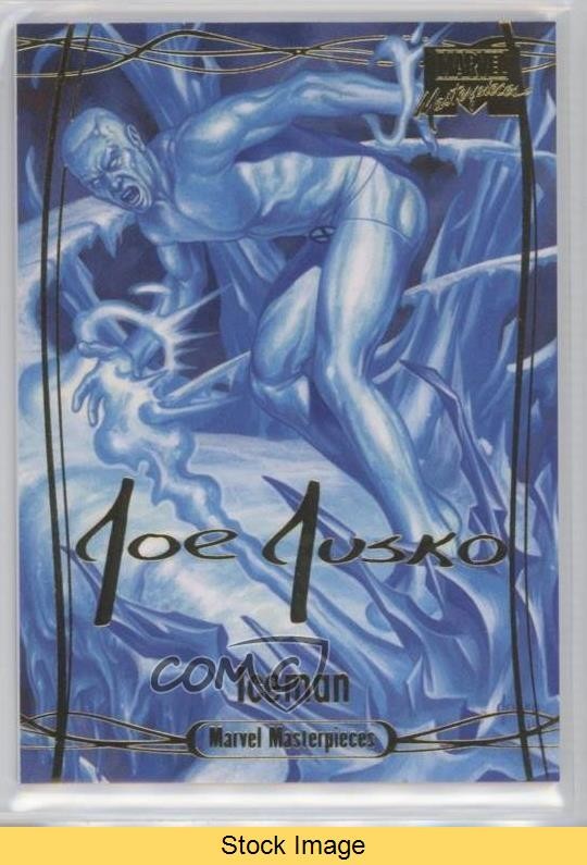 2016 Marvel Masterpieces Gold Foil Signature Series Level 2 Iceman #62 READ d6s