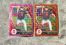 Brendan Beck 2021 Prizm Draft Picks Red Velocity & Pink Velocity Prizm Parallel