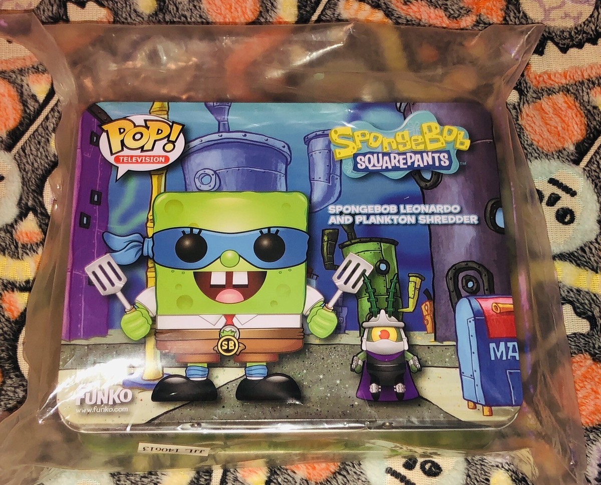 FUNKO POP SPONGEBOB LEONARDO PLANKTON Ninja Turtles SHREDDER 2014