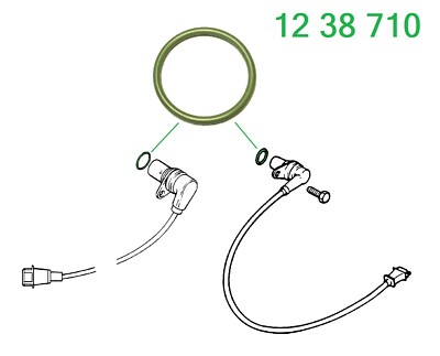 Oring Dichtung Kurbelwellensensor OPEL ASTRA F C20NE X20XEV C20XE 