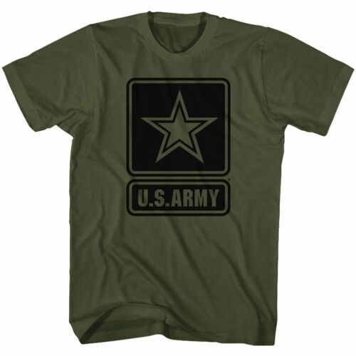 Army Logo Military Green Adult T-Shirt - Afbeelding 1 van 2