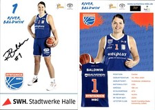 RIVER BALDWIN  Syntainics MBC Weissenfels Autogramm Autogrammkarte Basketball