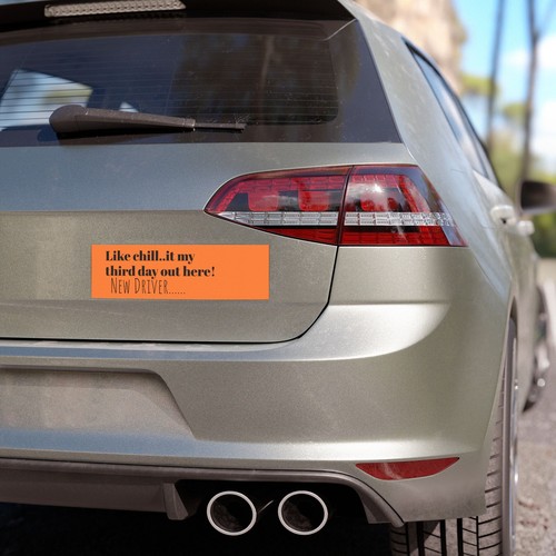 Car Magnets - New Driver Magnetic Decal, Student Driver Car Sign, Teen Driver - Picture 4 of 9
