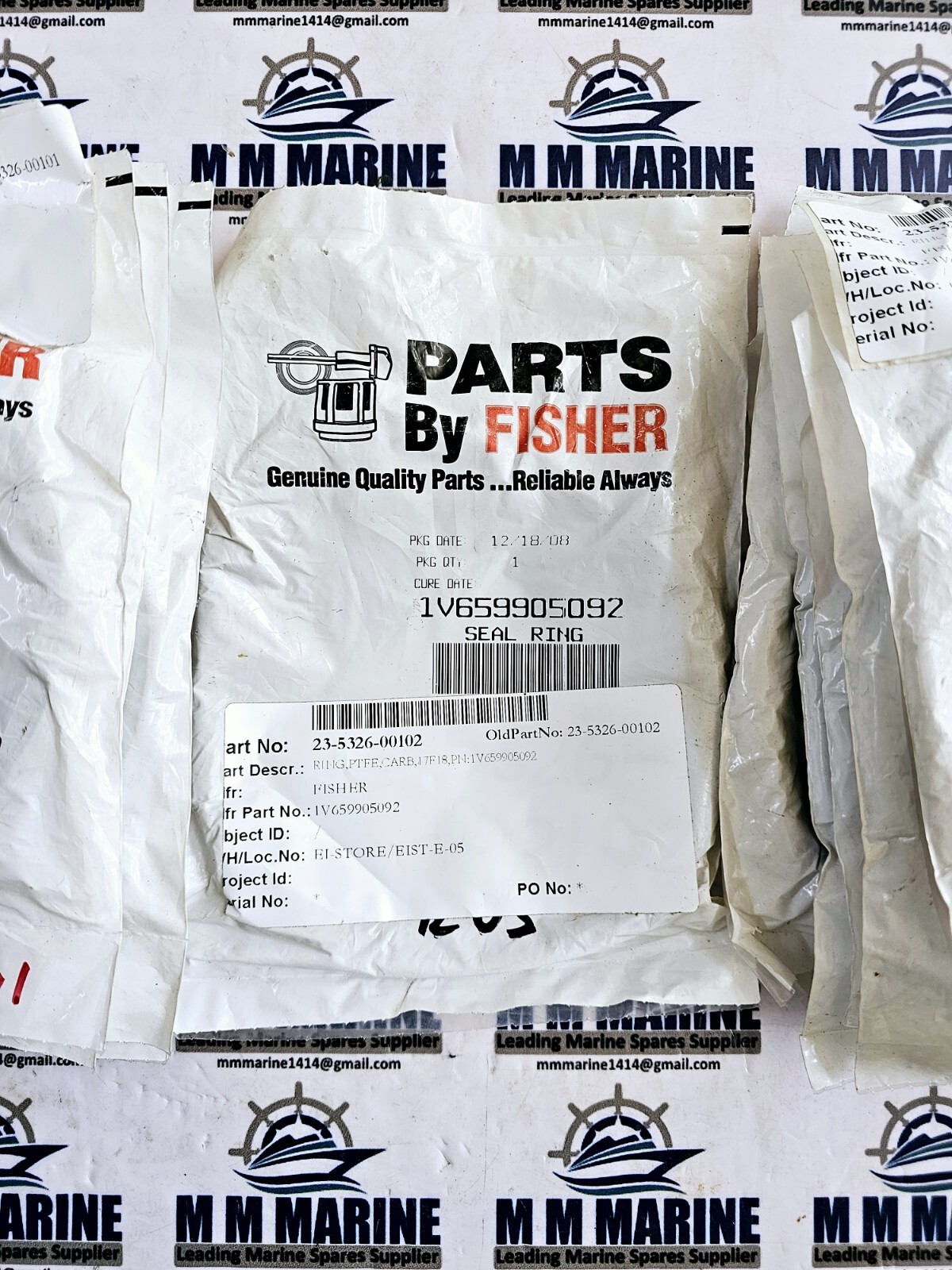 FISHER PARTS | RING, BACK UP, FKM, FMS17G34, PN: 1V659805092 | PN  