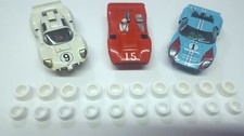 AFX MEGA G 10 Rear 10 Front Tune Up Kit Silicone Tires Slot Car Tires White C2