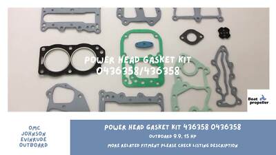 Power Head Gasket Kit 436358 39353 For OMC Johnson Evinrude