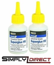 2 Super Glue Everbuild Industrial Grade HV High Viscosity Superglue Adhesive 20g