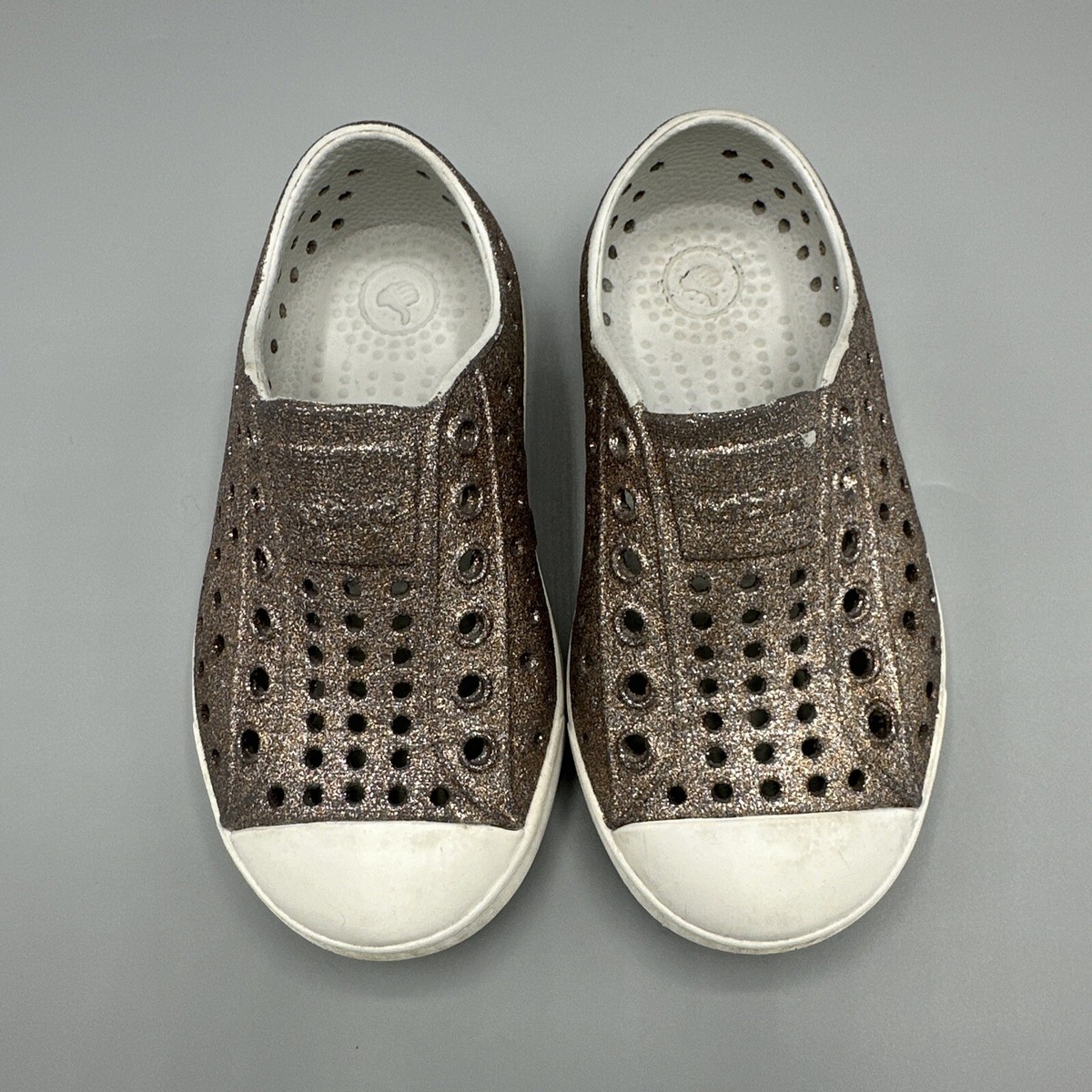 Shoes Discount Silver Glitter Native Shoes Native Gold Metal