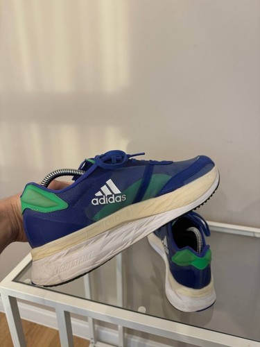 Adidas Adizero Boston 10 Sonic Ink Screaming Green FZ2498 Running Sneaker US 9 - Bild 5 von 9