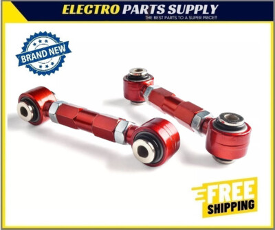 Adjustable Red Lower Control Arm Set Lancer 02-17 Outlander 03-14 2pcs ...