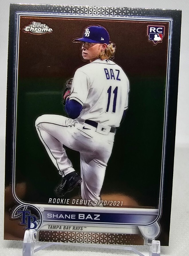 2022 Shane Baz Topps Chrome Update Rookie Debut RC #USC175 Tampa Bay Rays