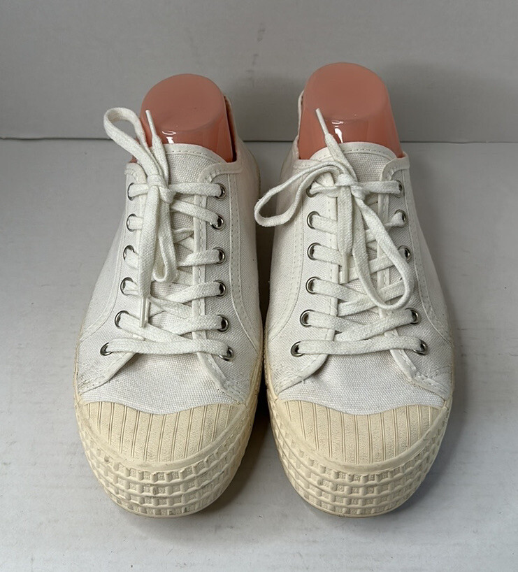 chiko様 Anthropologie Heritage Canvas Trainers. White/Beige EU 41/10-10.5