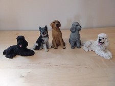Lot5 figurines chiens 