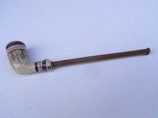 Stara fajka Fayence 18 cm podpisana i ręcznie malowana Francja