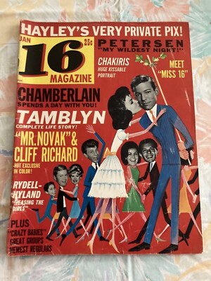 16 Magazine-bobby Rydell, Richard, Chamberlain, Paul Peterson Hayley Mills
