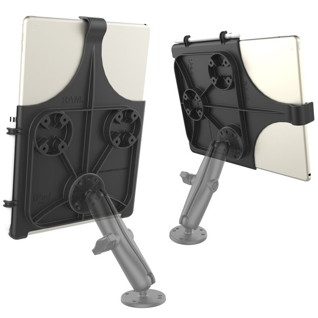 RAM Dual Suction Cup Mount for iPad Pro 12.9 w/Long Arm, Airline