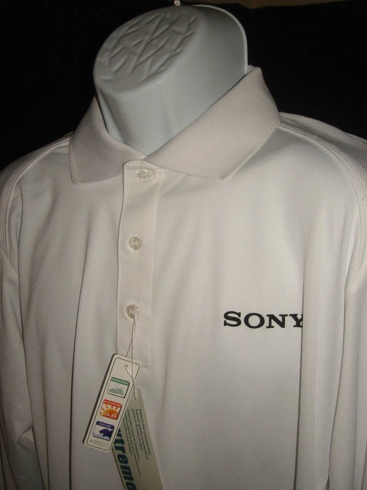 Новый с Ярлыками Extreme производительности белый коряги защиты L/S рубашка-поло Sz. Логотип L «SONY» - Изображение 4 из 4