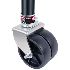 6" 2000lbs Dual Wheel Swivel Caster Trailer Tongue Jack Wheel for Trailer Jack
