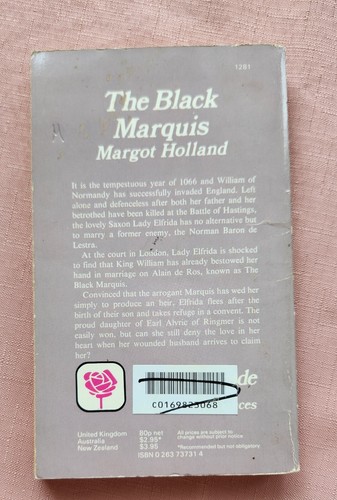 The Black Marquis Book by Margot Holland, Paperback, 1981, Ex-Library - Picture 8 of 12