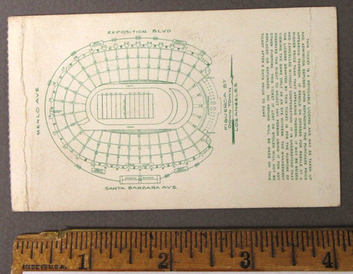 1938 BAYLOR vs LOYOLA football ticket - Afbeelding 3 van 4
