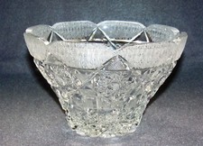 Kristallglas Schale aufw. geschliffen Jugendstil