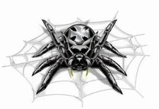 SCARY TARANTULA STICKER - SPIDER WEB TATTOO STYLE Decal - PRINT IMAGE PHOTO -G10
