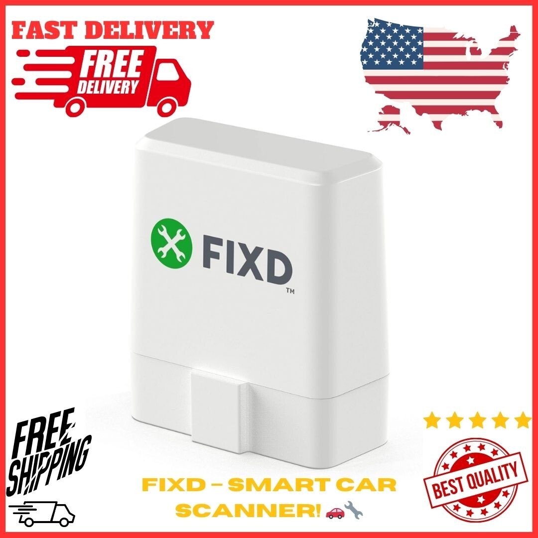 FIXD OBD-II Car Health Monitor Engine Code Reader Diagnostic Scanner Tool-image