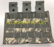 Lot Of 5- USGI M 4 Three Mag Pouch ACU Camo Army Military Surplus 3 Magazine EXC