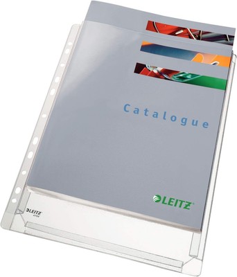Leitz A4 Premium Transparent Plastic Expanding Pocket Folder - Pack of 10