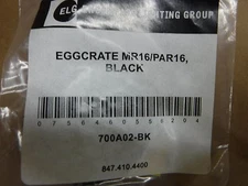 ELG Encompass Eggcrate 700A02-BK MP16/Par 16 BL Trim Diffuser Lights Lighting