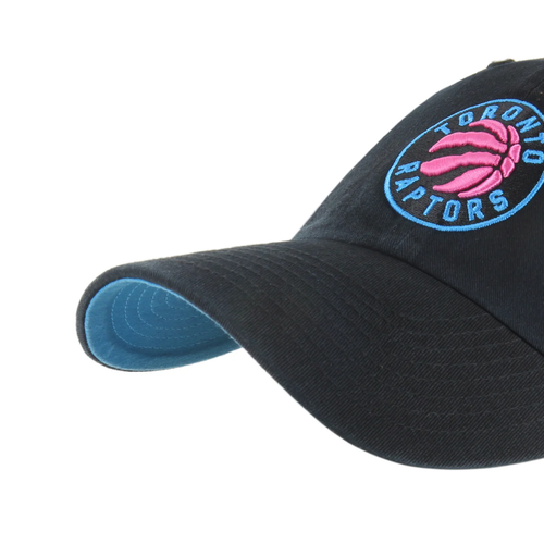 Men's Toronto Raptors 47 Brand Ocean Drive Clean Up Adjustable Buckle Hat NBA - Picture 3 of 3