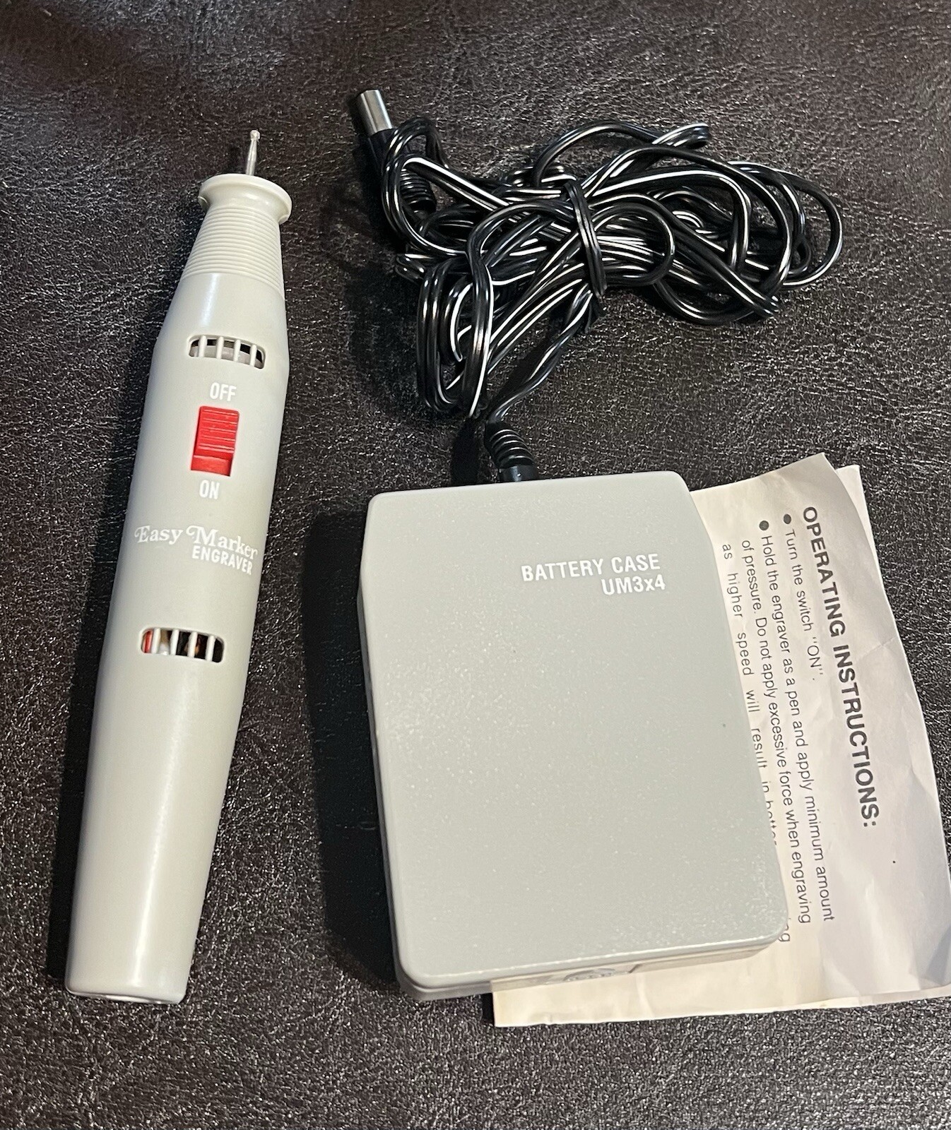 Easy Marker Engraver Portable Battery Operated Engraves Ornaments Glass Metal