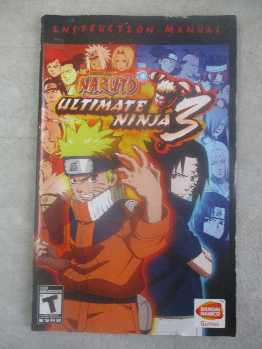 SONY PLAYSTATION 2 PS2 NARUTO ULTIMATE NINJA 3 ORIGINAL AUTHENTIC