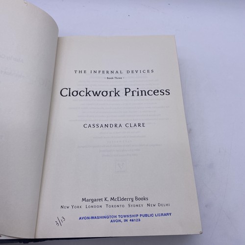 Clockwork Princess Collectors First Edition Hardcover Infernal Devices Clare - Picture 8 of 12