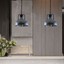 Moderne Pendelleuchte Mit Perforiertem Design – Hängeleuchte Metall Schwarz, Verstellbar, E27