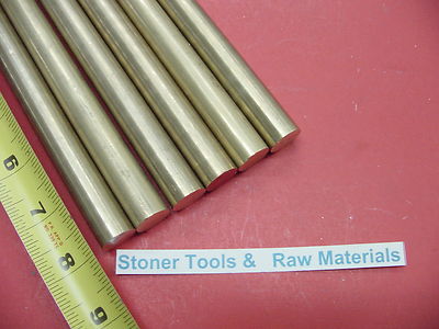 12 Pieces 3/8 C360 BRASS ROUND ROD 4 long Solid New Lathe Bar Stock H02 . 375