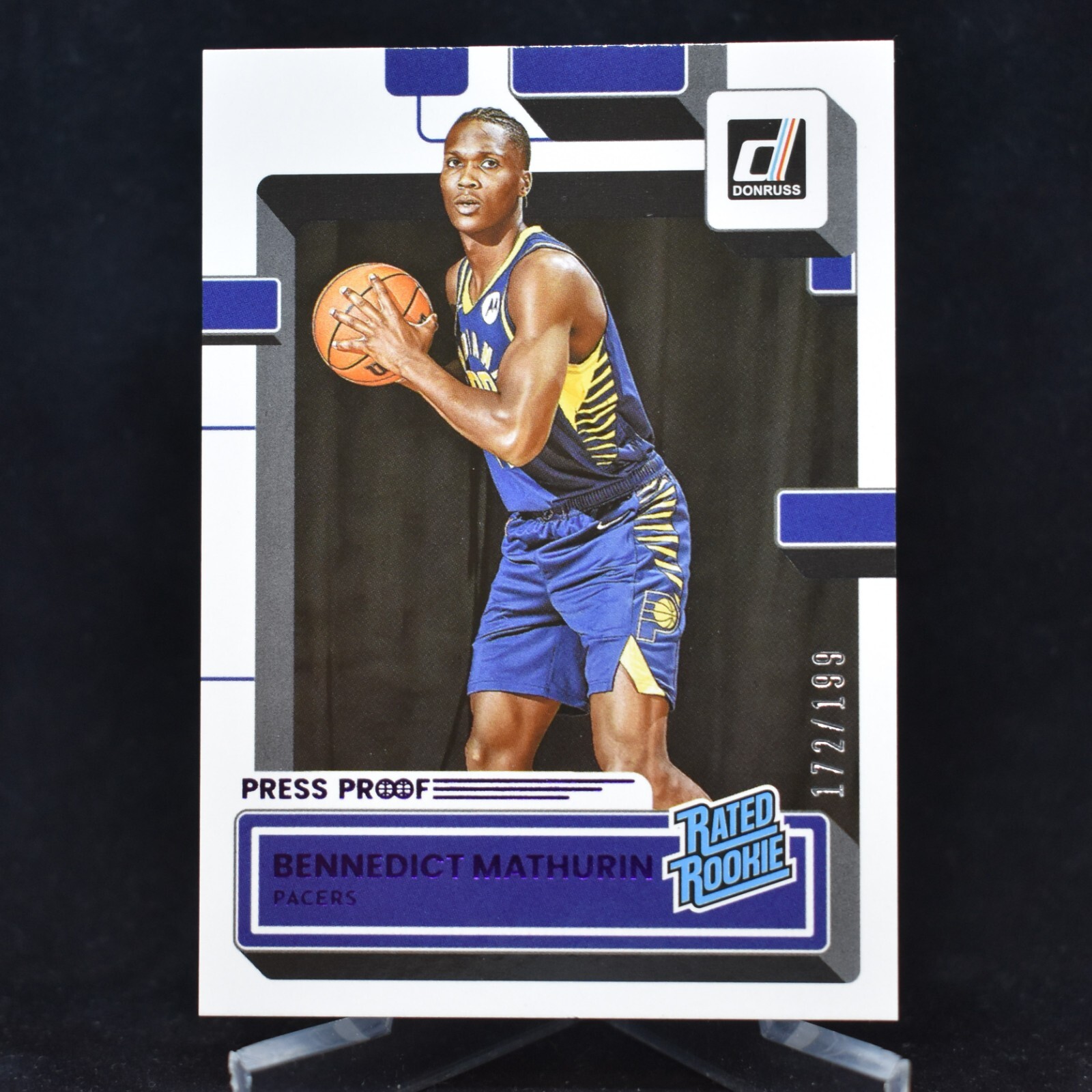 2022-23 Donruss #206 Bennedict Mathurin Rated Rookie Purple Press Proof /199 RR