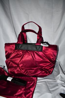 VeeCollective Caba MEDIUM Nylon Tote Bag in Oxblood #1213-202-377 NWT