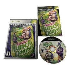 Oddworld Munch's Oddysee Microsoft Xbox, 2001 Complete With Manual Tested